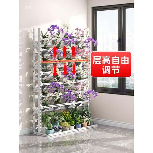动角钢地蝴蝶兰花架置物架移兰花室外架内子家用多层落自由角钢兰