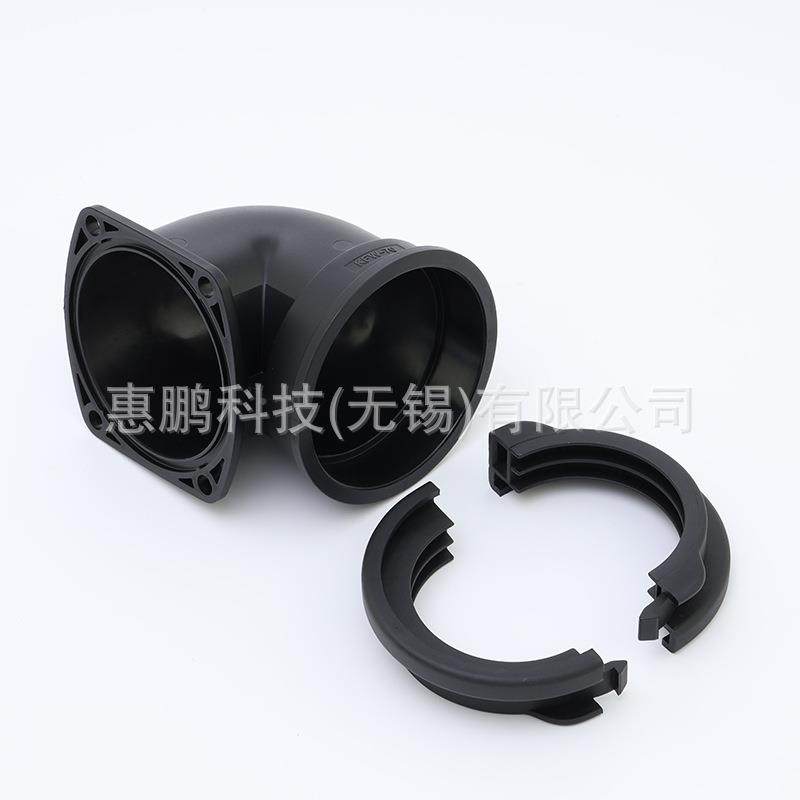 固大口径波纹管法兰式接头90UXV定头度弯头AD80波纹管接软管法兰