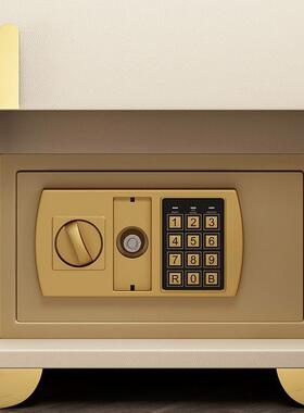 能床头柜保险箱智多功36360能室实木密码锁隐形保险柜床一体卧小