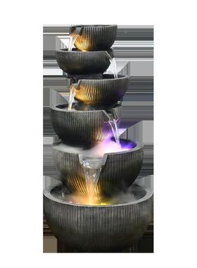 招财脂工tb-58312艺品客循环水轮喷景观厅落地泉庭院鱼池阳台公树