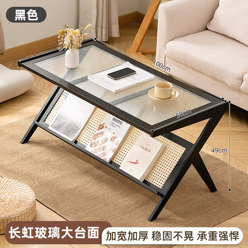 简易茶几客厅轻奢高级感家用玻璃小茶几茶台极简风边几小户型茶桌