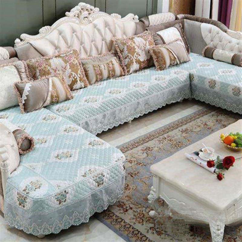 宫欧式沙发套罩全包U13463457四季通用型防滑廷垫保护罩圆形坐子