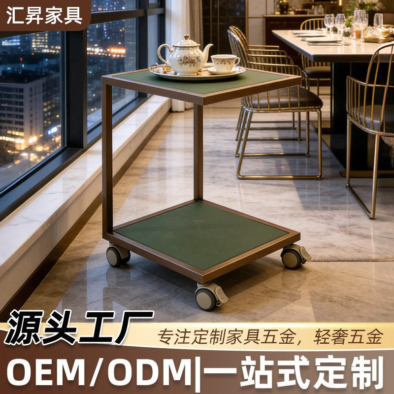 卧室床头置物沙发真皮角桌可移动小茶几轻奢高级感客厅边角小茶几