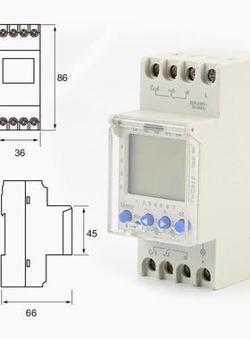 THC控-812带欧洲C六国语可ZXI编程时开言关AH812可编程定时开关