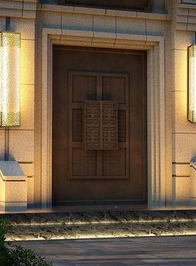 口中式户外壁灯防水花园38805别门前门大门景观墙灯外室外院子庭墅院灯