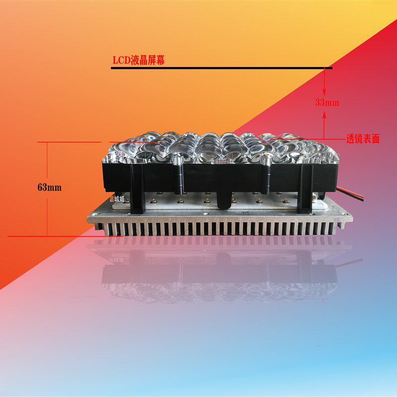 3D打印机光源5.5/6.6/8.9/10.1寸阵列灯源UV405nm紫光固化LED灯组
