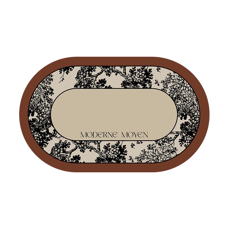 艾琳娜现代中古风皮革餐垫防水防油碗垫隔热垫桌垫西餐垫高档盘垫