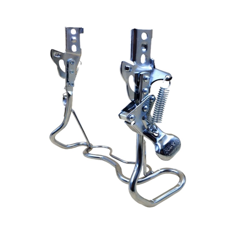 电动车脚撑支架电车车后车梯撑停车架大脚架1寸1寸快拆