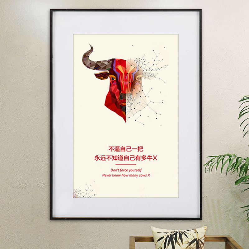黑色画框装饰画金属4k海报框挂墙a3框广告框8k铝合金相框订制