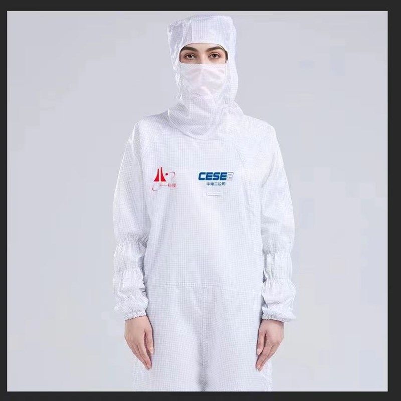 百级无尘服洁净车间工作服全身防护服净化服男女网格防静电连体服