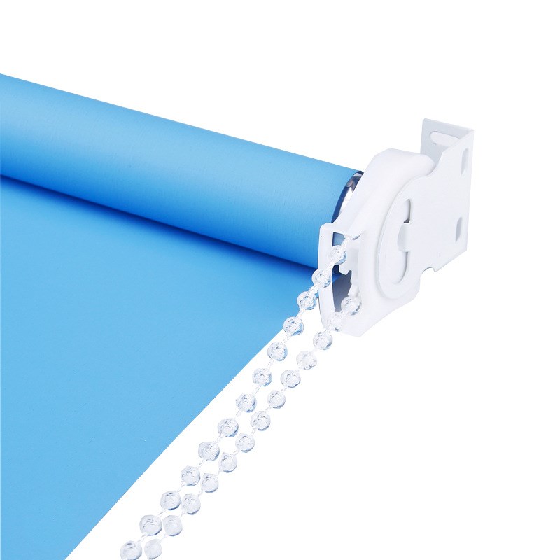 xyf窗帘卷拉式遮光遮阳智能电动手拉升降办公室卧室家用卷轴拉珠