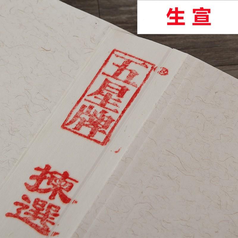 安徽纯工作四尺六尺对开条法屏特净皮制半生熟手书生宣纸国画1004