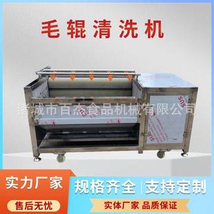 清毛辊清洗机根茎类毛刷备FRY洗除杂设大姜土豆去皮机果自动清蔬