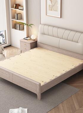 白蜡代木全实180#木.床现简约双人18米主卧软靠双人1.5高静箱储物