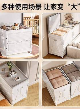 翻盖纳家用大容FNK量衣物被子收物箱箱储整理箱玩具娃娃可折叠储