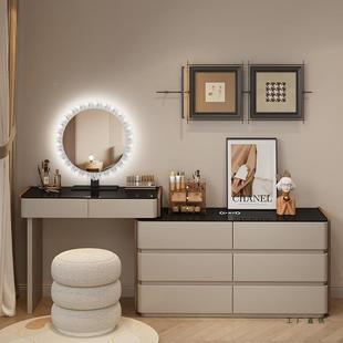 实木妆烤漆梳妆台USP奶油风斗柜卧室简化约现代2205新款 化妆台一