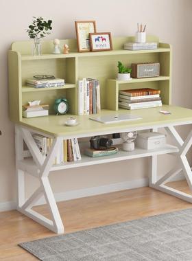 现简代约书桌带组合学书生学习桌写字桌架家用电脑办公USL台式写