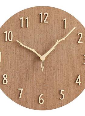 MJ木钟挂3x47DWyR钟客厅家用时尚2022表新款石英钟l挂墙1Ks