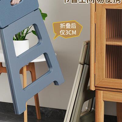 INX折叠高凳加厚塑料椅便携式餐椅成人洗澡室浴小凳子子结实户外