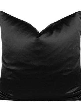 设CIS计师大抱枕黑色PU皮革拼边靠枕镜面几款纹靠垫儿何童房软靠