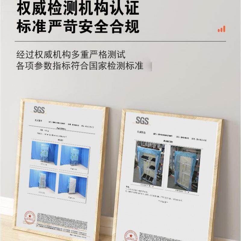 简用卧室组装布易衣SNRakwzX柜租房收出纳铝合金架加粗厚落地家衣