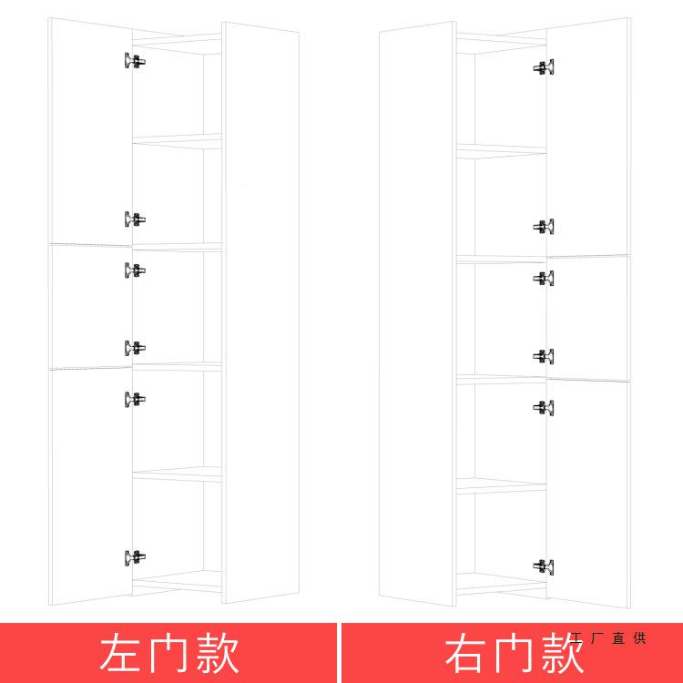 白色带门物39柜实木角柜储柜角生态板转墙角柜子多层收纳拐角置物