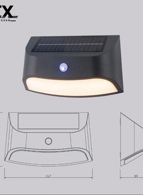 太阳能5141-SOL感应灯智园能光控LD庭院灯草坪花E户外壁灯应太阳