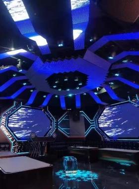 工厂P32x160LED高清显示模组吧KTV室内0l5edB35全彩显示屏酒面板