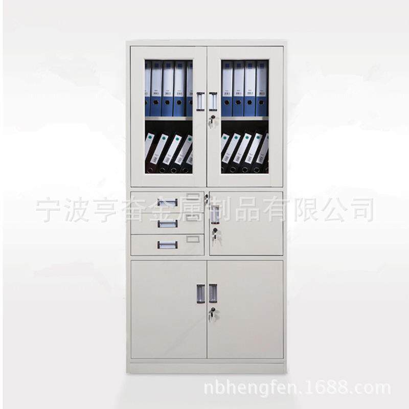 宁波文件柜宁波铁皮柜宁HF-241波档偏三斗文器械柜件柜铁柜案皮柜