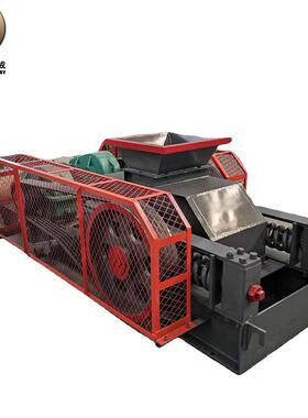 煤铝渣矸石矿石对辊式破碎46318机移动石式河卵瓜米对辊制砂石机