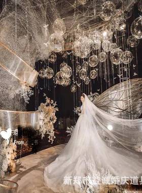 新具婚道14822拱门螺旋形自由曲款线屏风舞台庆背景装饰屏风阳光