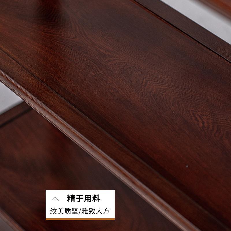 黑胡桃色鸡无品牌/翅木列书新中木式简易书橱陈柜轻架奢置物架子