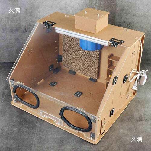 喷涂漆箱高达手台工模型上色工作密抽闭烤漆排气扇风tj#hsdsd机柜