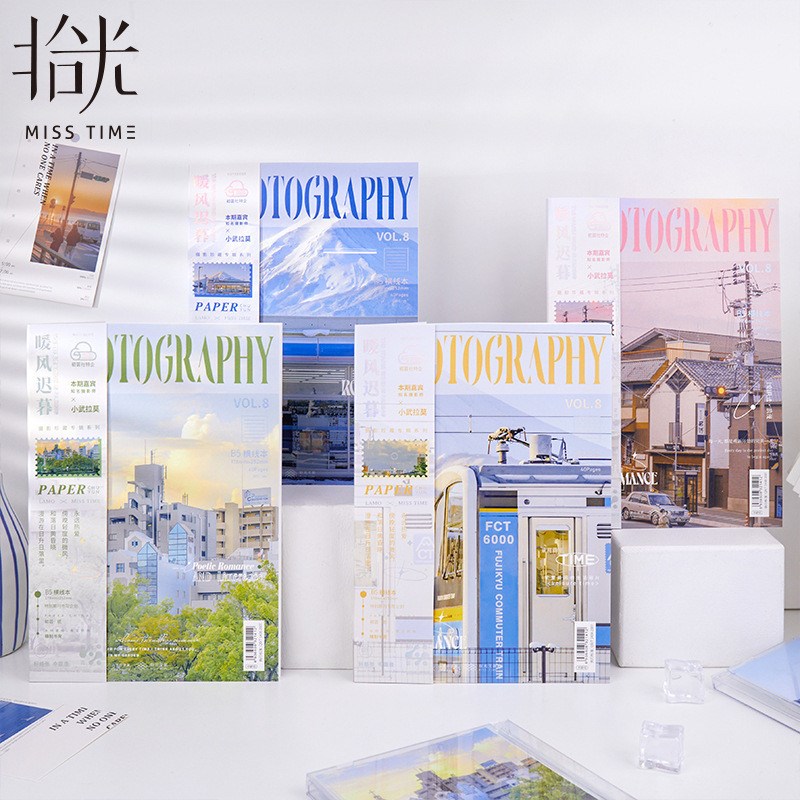 拾光b5笔记本无线胶装期刊本横线再芸纸学生文创日记本子记事本