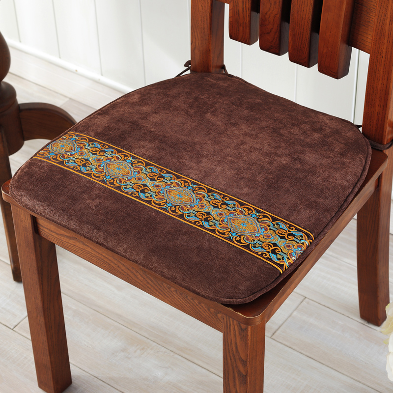 亚星中式简约餐椅垫 椅子坐垫红木椅子垫沙发坐垫秋冬加厚坐垫
