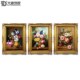 饰画玄关大幅挂画花开富贵H0416 古典花卉装 纯手绘欧式 客厅组合画