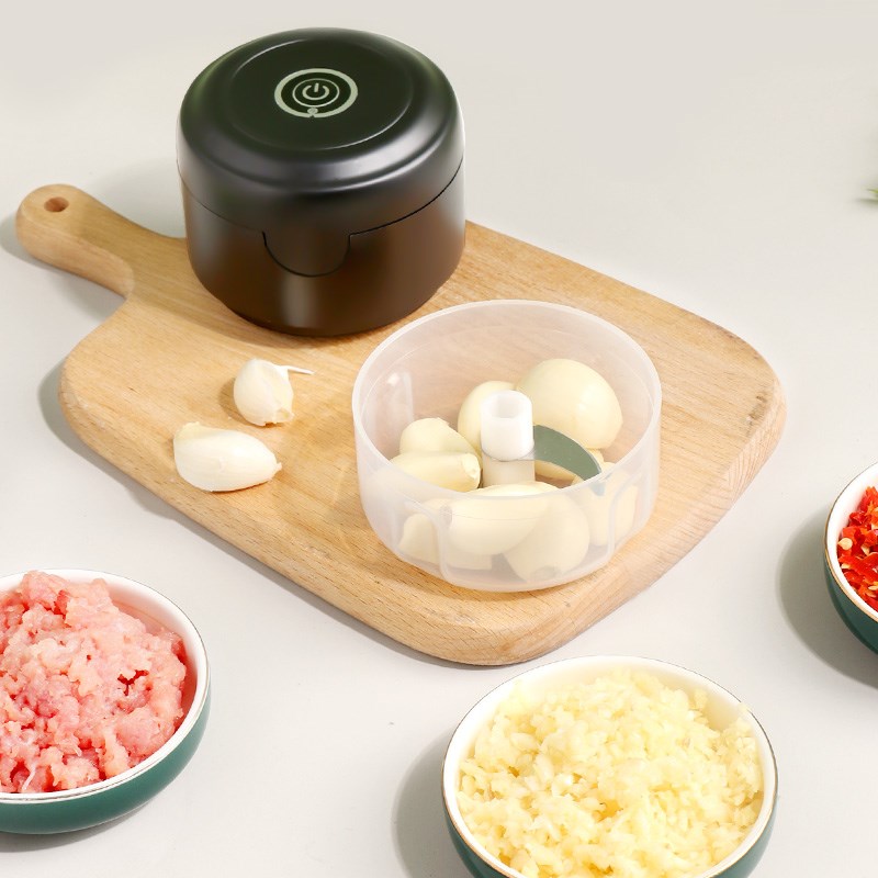 电动蒜泥拉蒜捣蒜器打肉馅绞肉姜蒜蓉多功能料理无线辅食机