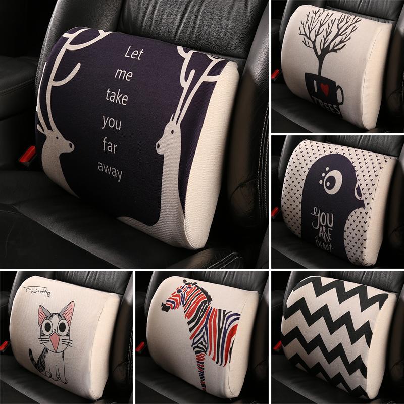 汽车驾驶座腰靠护腰司机开车坐垫腰垫靠背垫舒适座位靠垫头枕腰枕