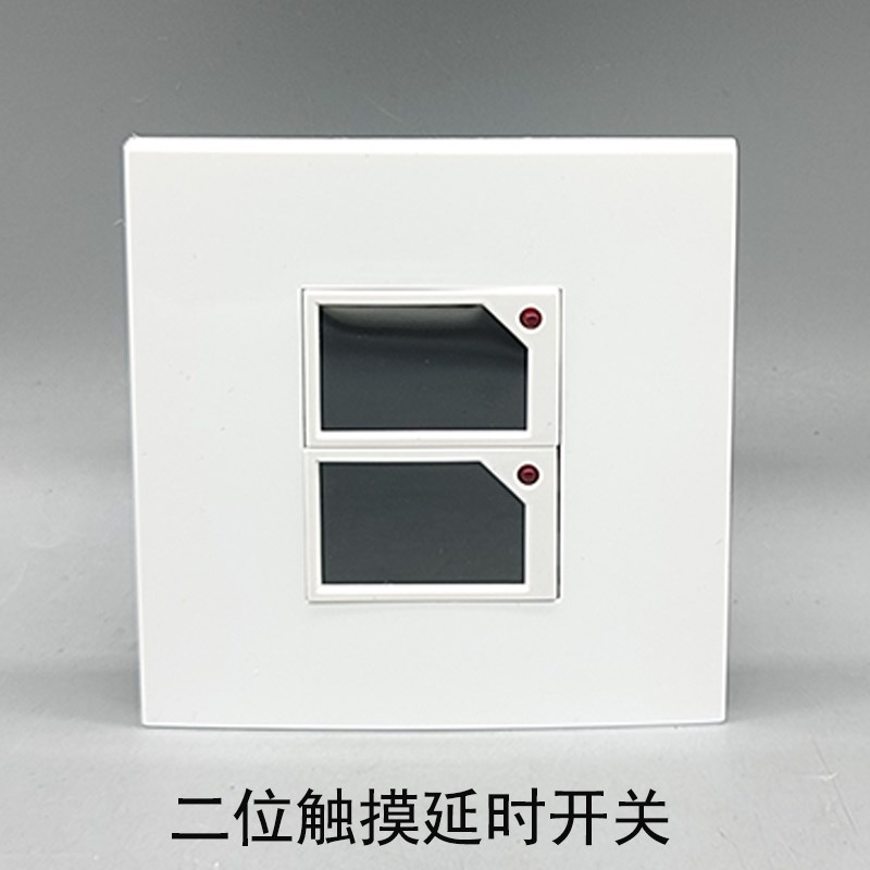 8型二位延时触控开关面板智能感应灯延迟开关楼道楼梯过道触摸