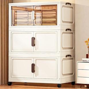 加厚卧室床头柜折叠免安装收纳柜客厅储物柜置物柜