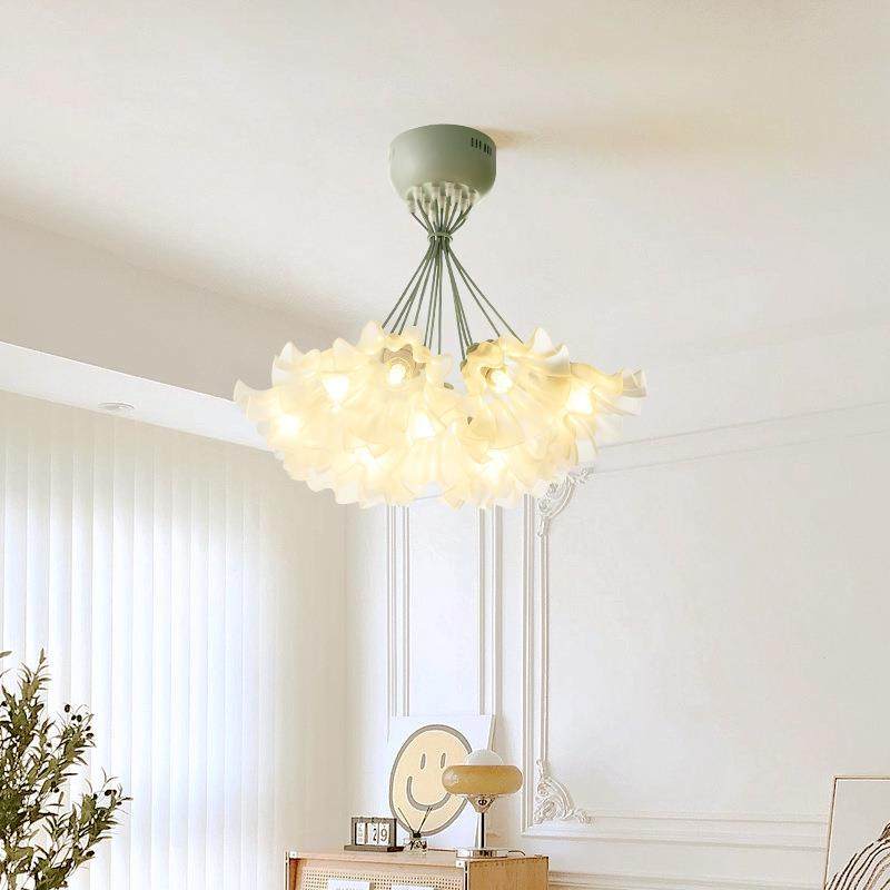 法式复古客厅吊灯创意网红奶油风中山灯具卧室灯田园铃兰花朵吊灯,鲜花速递/花卉仿真/绿植园艺,割草机/草坪机,淘宝优惠券,粉丝福利购,淘宝优惠卷