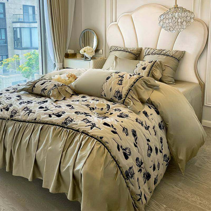 A类法式复古风100s纯棉四件套全棉被套床单裸睡家纺床上用品,鲜花速递/花卉仿真/绿植园艺,割草机/草坪机,淘宝优惠券,粉丝福利购,淘宝优惠卷