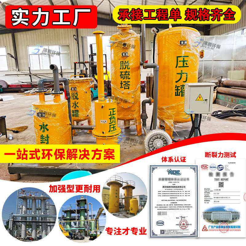 沼气脱硫净化器废气处理设备脱硫塔沼气除臭防腐蚀脱水脱硫罐设备