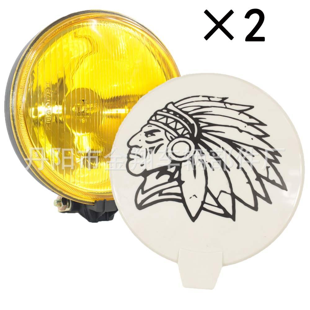 黄色玻璃带小泡前雾灯拖拉机工作灯24V 12V