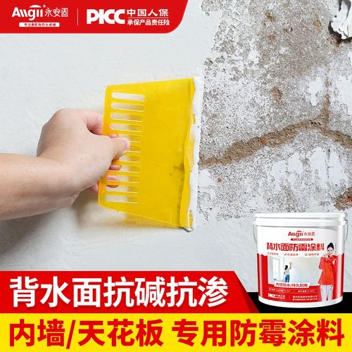 内墙防水防霉涂料墙面反碱处理背水面防潮材料天花板墙壁补漏抗渗