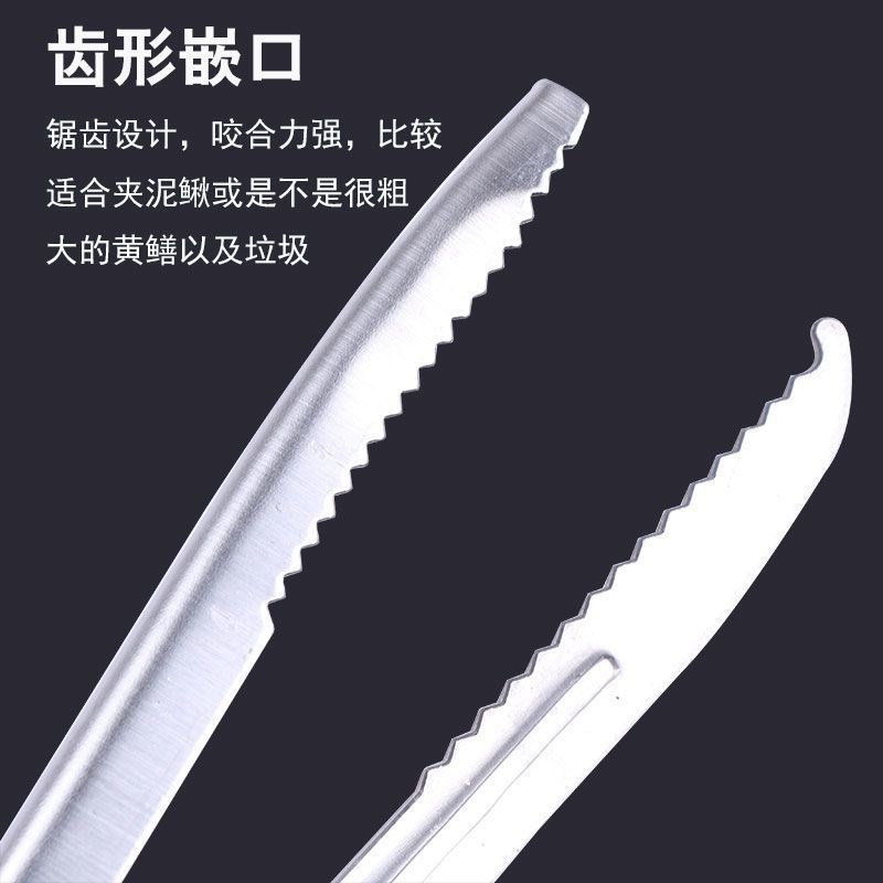 赶海螃蟹夹带齿防滑脱野外长柄免弯腰控鱼钳抓捕泥鳅海鲜黄鳝夹子