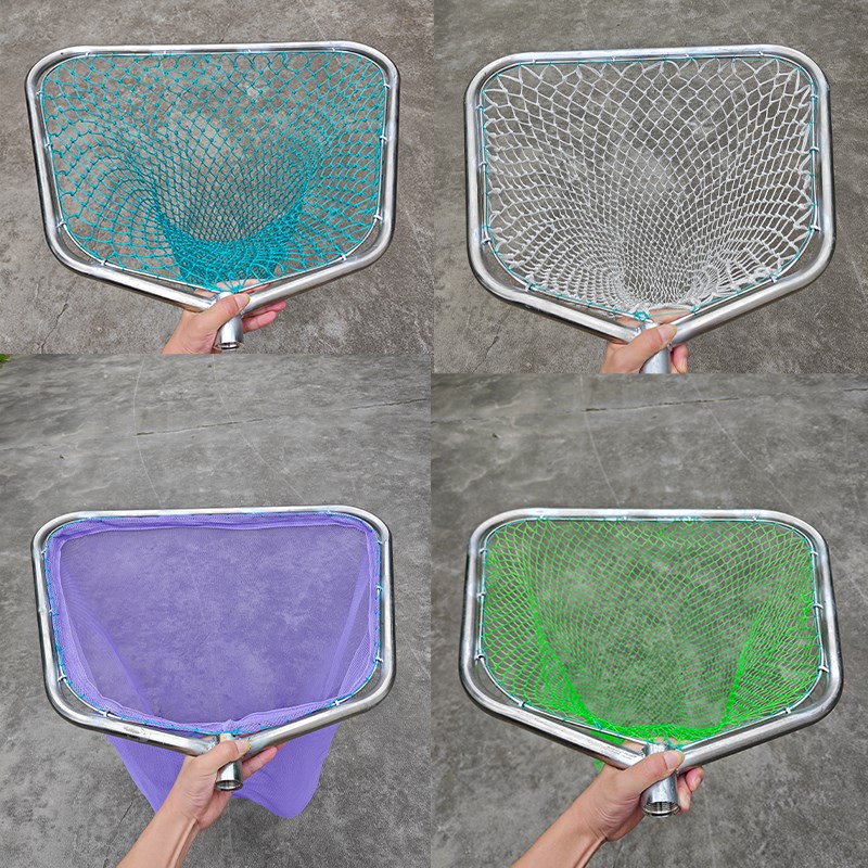 可拆卸不锈钢拼接杆捞网大青鱼抄网捞鱼黑坑大物捞鱼网便携式抄网