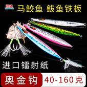 路盛慢摇马鲛鱼铁板路亚饵40g至160克船钓马友海狼烟仔鲅鱼黑黄鱼