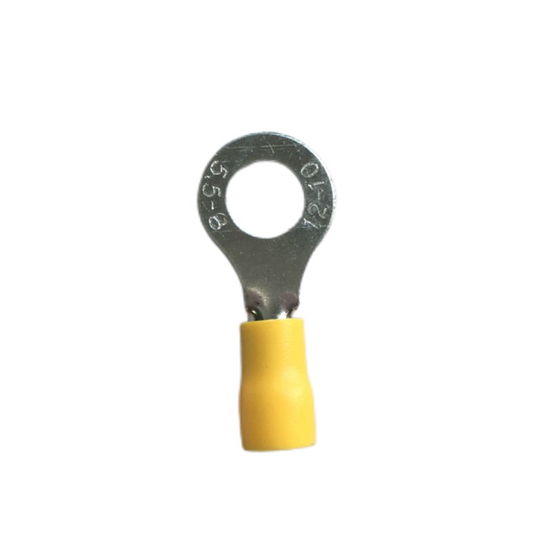 RV5.5-8圆形预绝缘接线端子 O型冷压端子电线耳连接铜线鼻子0只