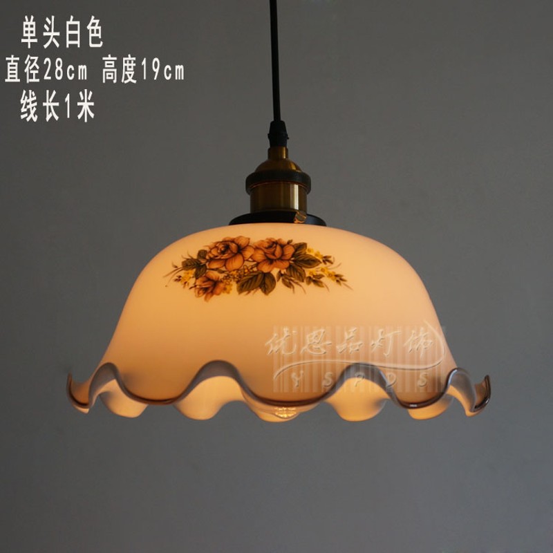 复古老上海裕比高民国风餐厅吧台店铺民宿咖啡厅绿色玻璃多头吊灯